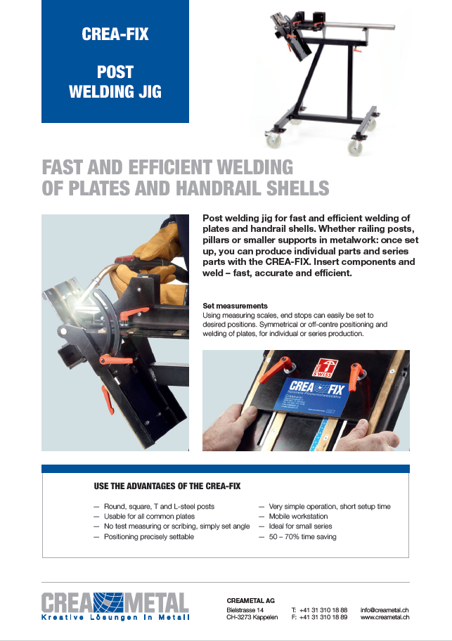 CREA-FIX The Post Welding Jig