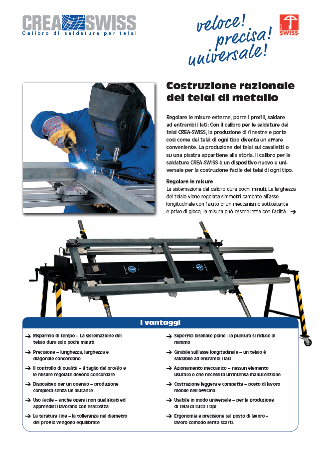 CREA-SWISS Costruzione razionale dei telai di metallo