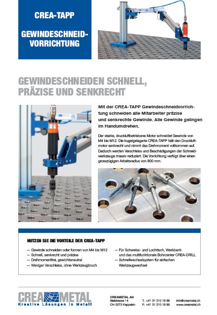 CREA-TAPP Die Gewindeschneidvorrichtung